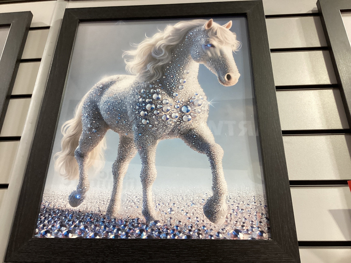 White horse 50X40 AN2577 FN39 BLACK PLAIN