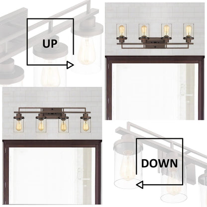 4/5/6-Light Vintage Bathroom Vanity Light