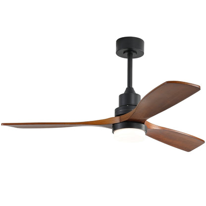48 and 52 Integrated LED Ceiling Fan with Light and Remote, Reversible DC Motor
