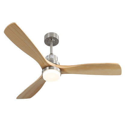 48 and 52 Integrated LED Ceiling Fan with Light and Remote, Reversible DC Motor