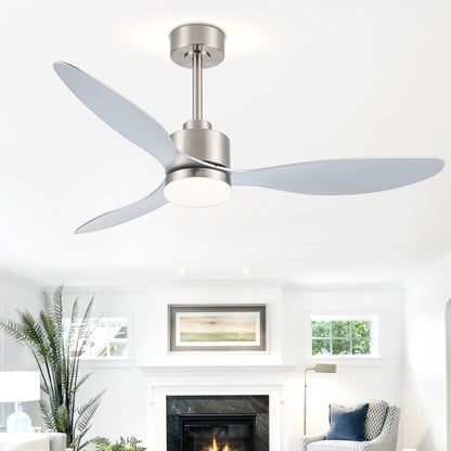 52 Inch LED Ceiling Fan with Lights Remote(3-Blade)