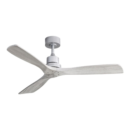 52 inch Modern Solid Wood / ABS Ceiling Fan With Remote Control(No Light),6 WInd Speed,Reversible Airflow