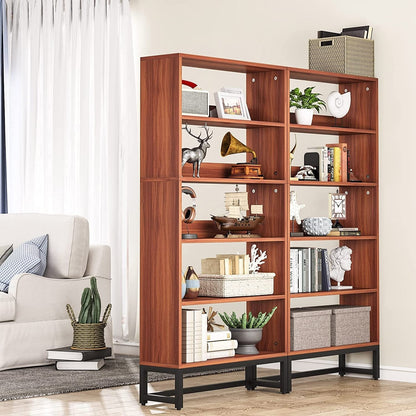 70.8 Inches Tall Bookcase and Bookshelf, 5-Tier Large Bookcases - 11.81D x 31.5W x 70.87H