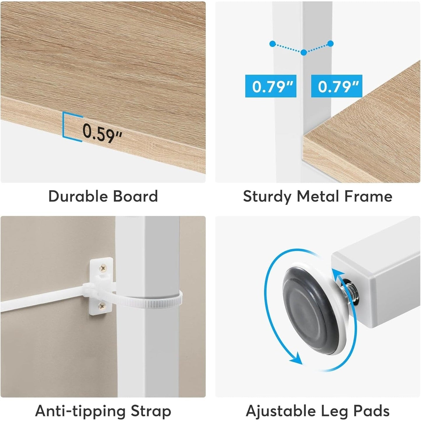 71 Industrial Bookshelf, 6 Tier Rustic Brown Wood Etagere Bookcase, Open Book Shelves
