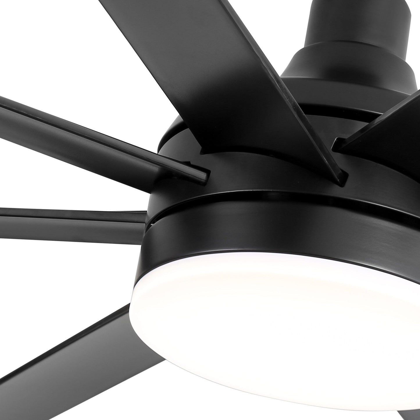 72 Large Ceiling Fans with LED Light Remote Control-8 Blade - 72 Inch