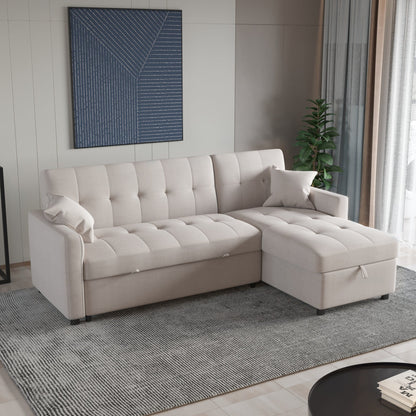 82'' Wide Reversible Sleeper Sofa & Chaise
