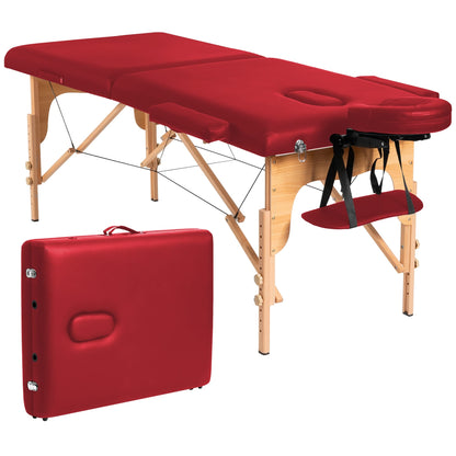 84''L Portable Massage Table Adjustable Facial Spa Bed Tattoo w/ Carry