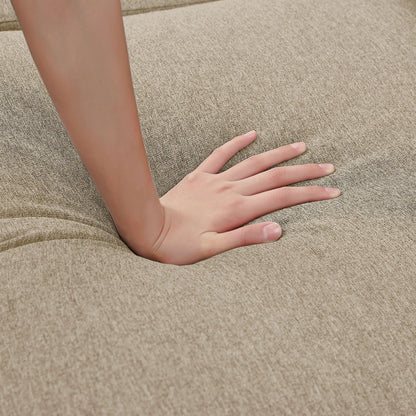 86.22 L Shaped Sectional Sofa with Side Storage Pockets