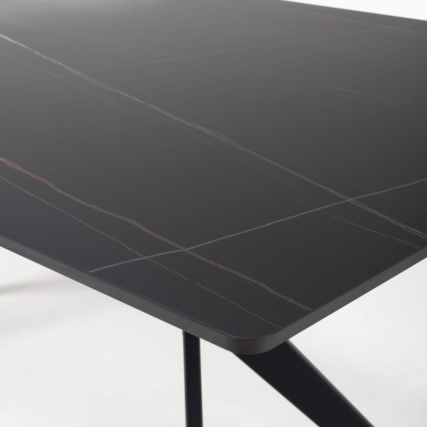 Islington 1.6m Black Dining Table