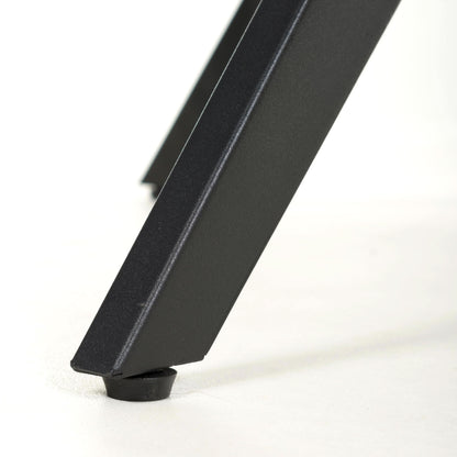 Islington 1.2m Black Dining Table with 4 Grey Luca Chairs