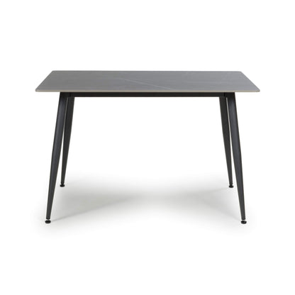 Stockholm Grey Dining Table with 4 Grey Loft Dining Chairs