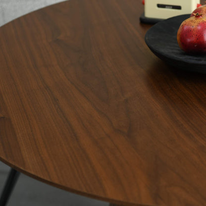 Knightsbridge 1m Round Walnut Dining Table