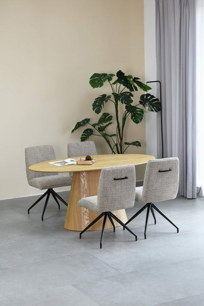 Oregon Oval Natural Dining Table