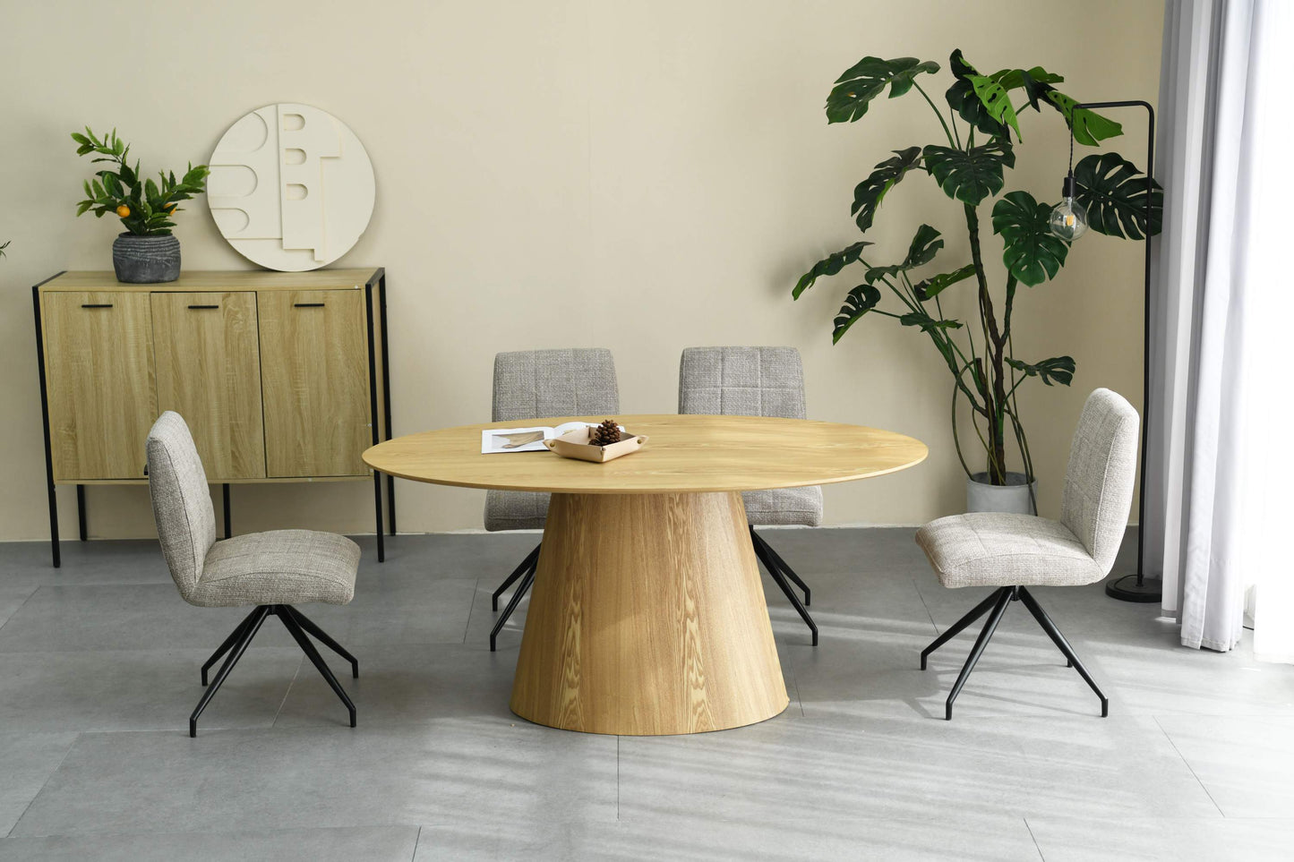 Oregon Oval Natural Dining Table