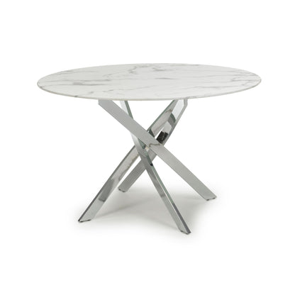 Raven Round Dining Table with Olivia Chairs