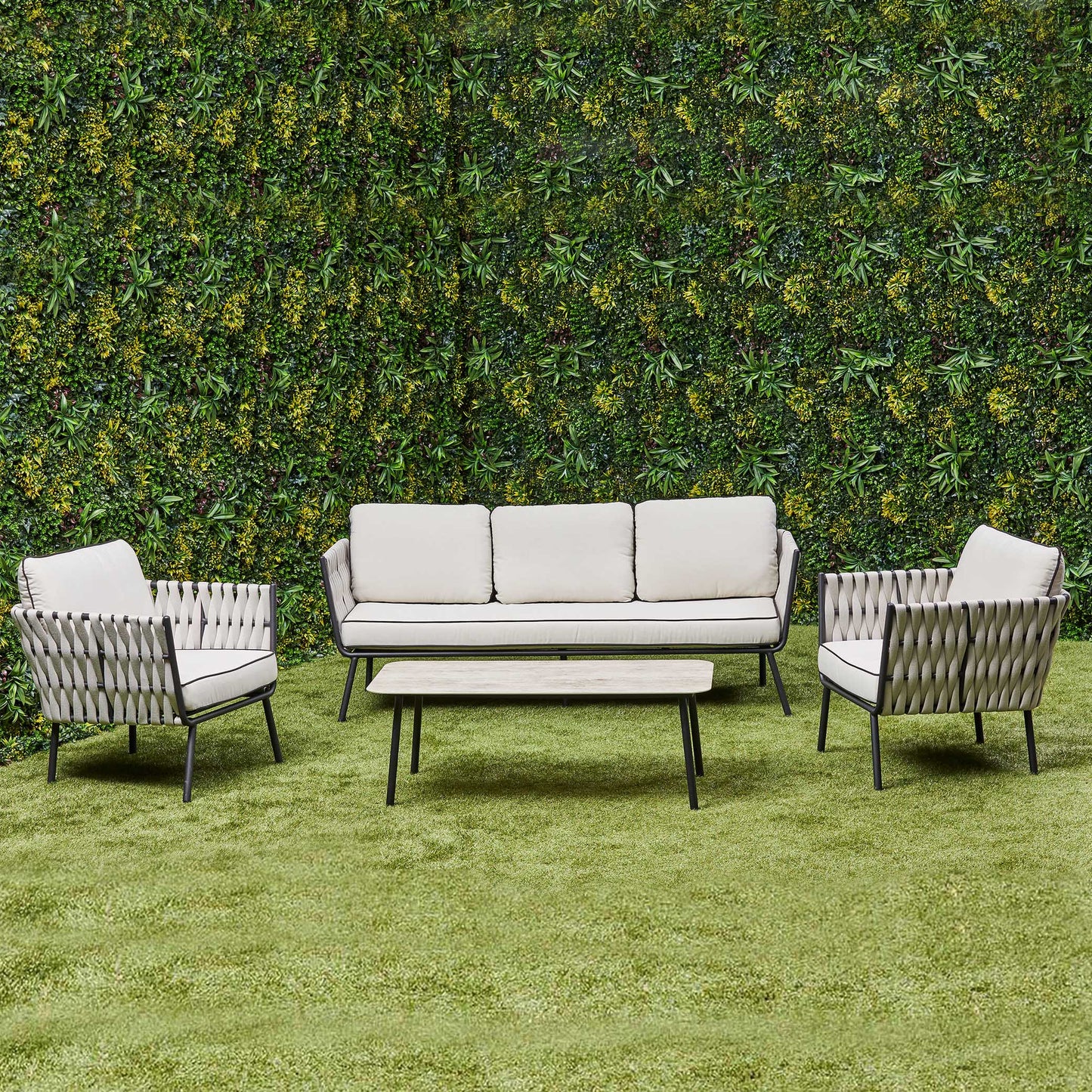 Axel Aluminium & Rope Lounge Set