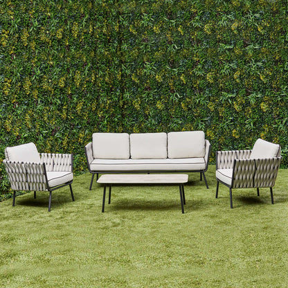 Axel Aluminium & Rope Lounge Set