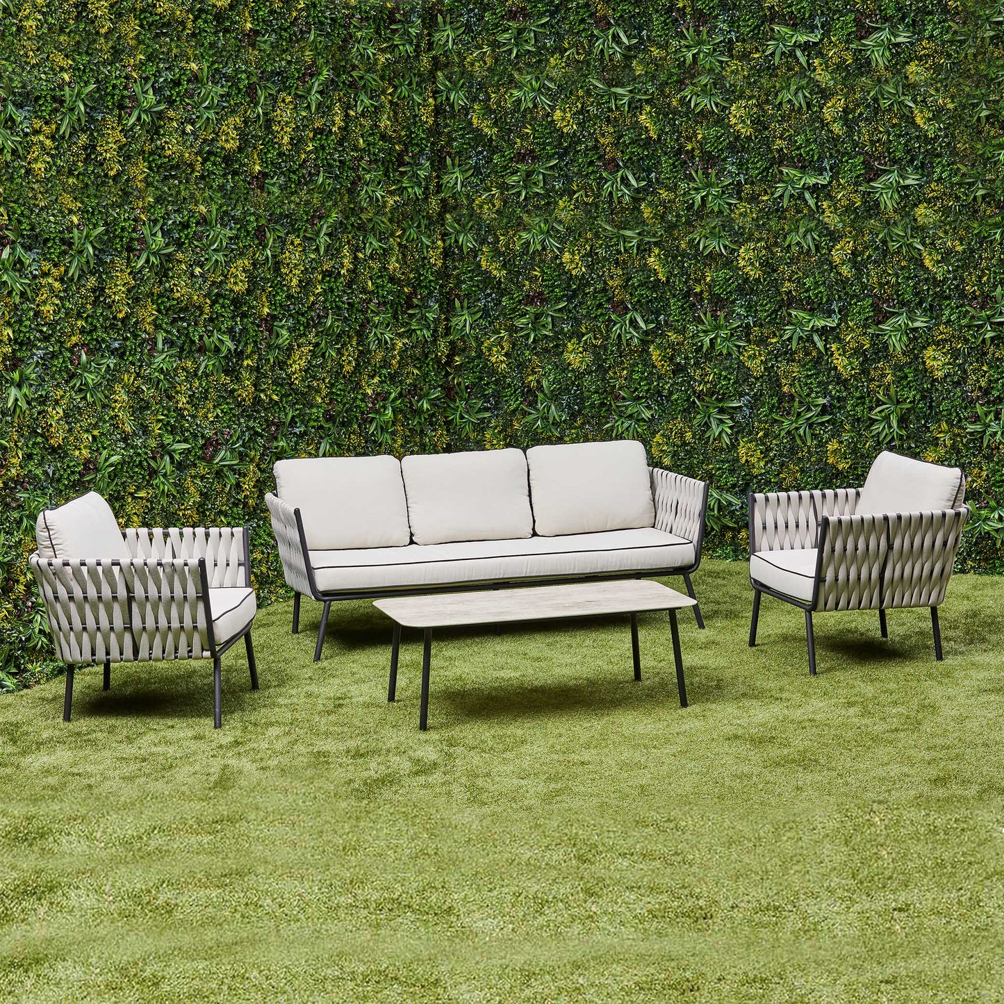 Axel Aluminium & Rope Lounge Set