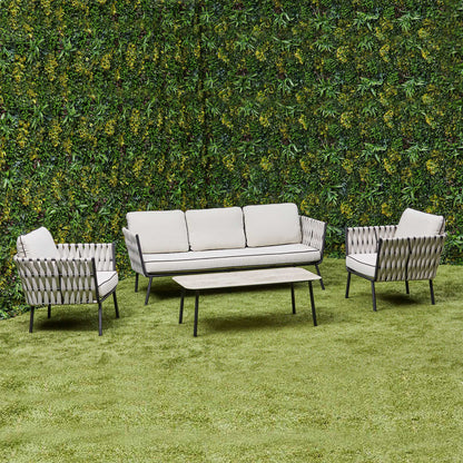 Axel Aluminium & Rope Lounge Set