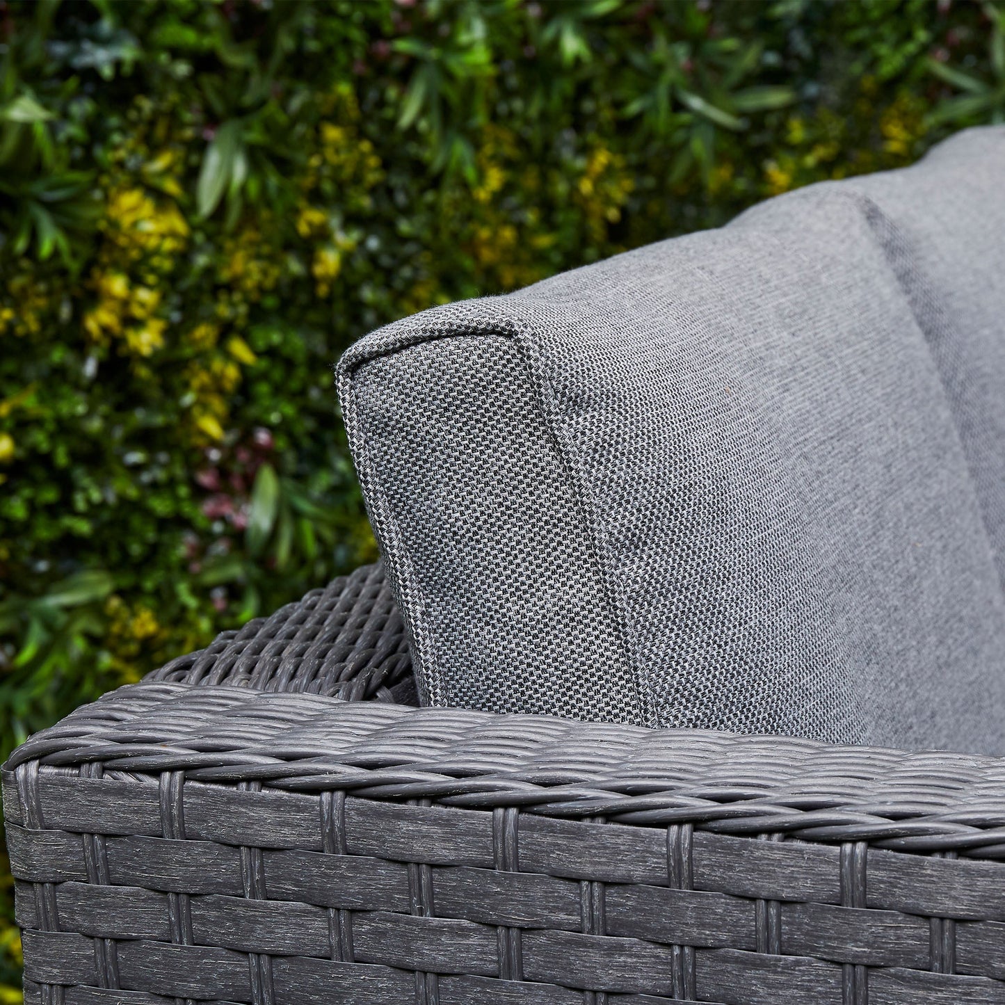 Nova Rattan Corner Sofa Set with Ice Bucket Grey