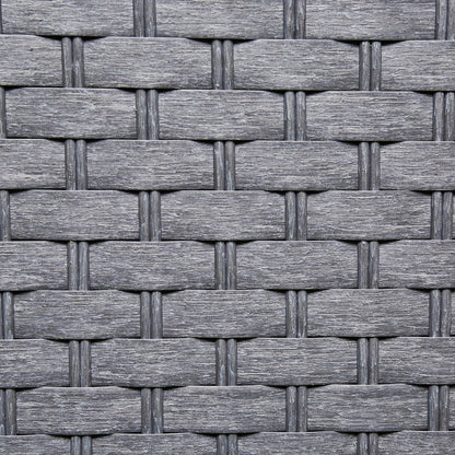 Nova Rattan Corner Sofa Set with Ice Bucket Grey