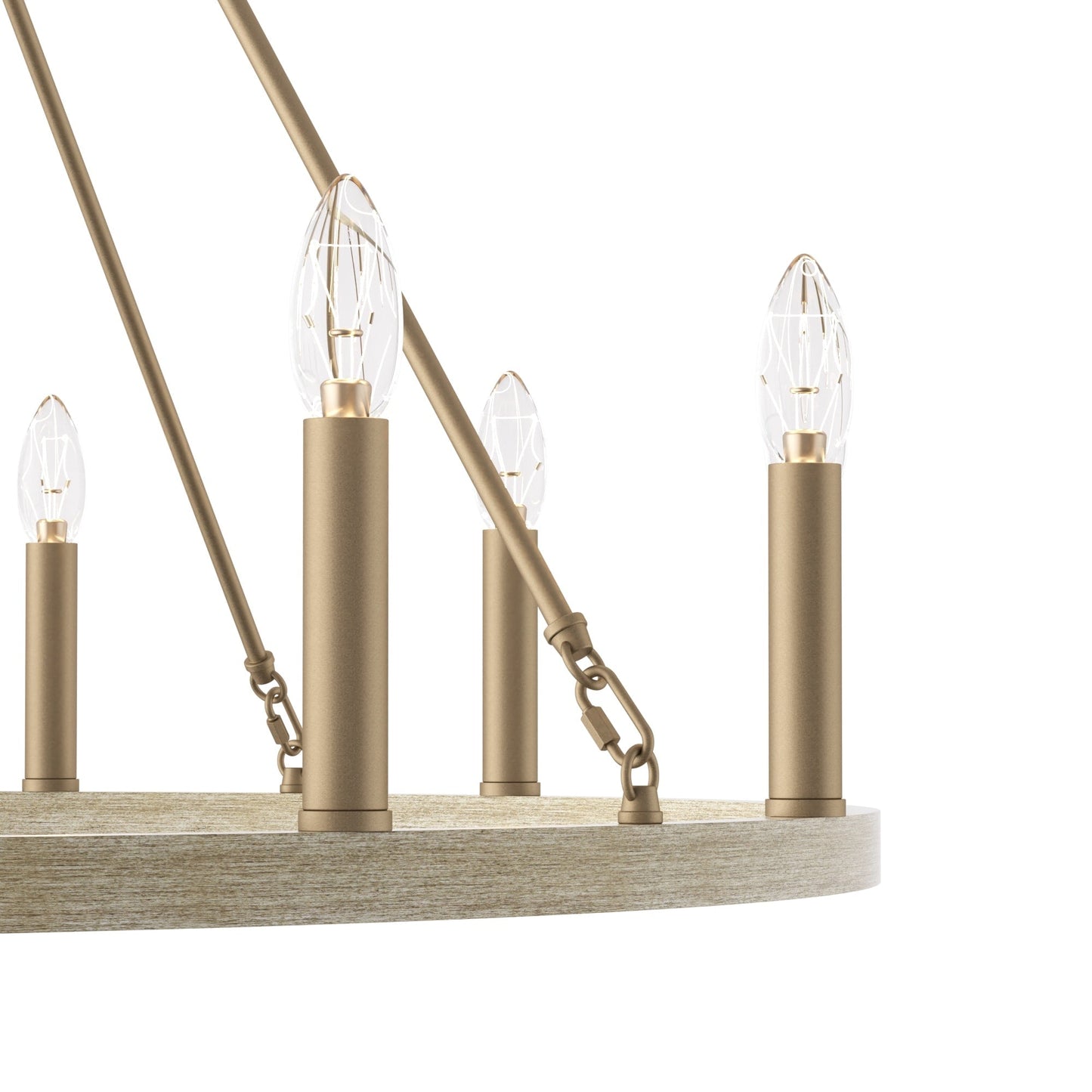 Acroma 12-light Farmhouse 40In Wagon Wheel Chandelier with UL - 40'' D x 138'' H