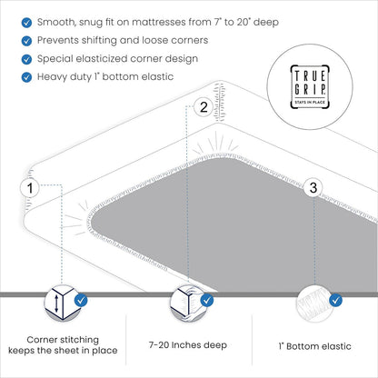 Aireolux 1000 Thread Count Ultra-Soft & Silky Luxury Egyptian Cotton Sheet Set