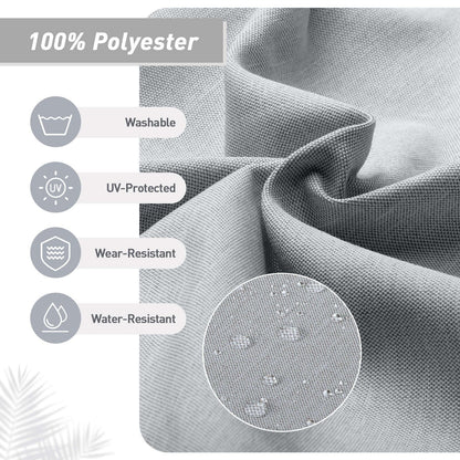 Aoodor Patio High Back Chair Cushions Set of 4, 46x21x4 Inches(Only Cushions)