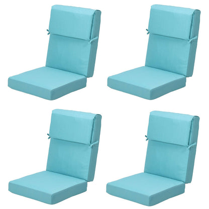 Aoodor Patio High Back Chair Cushions Set of 4, 46x21x4 Inches(Only Cushions)