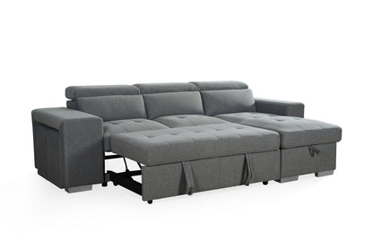 Calvin Sofabed Grey Universal Corner