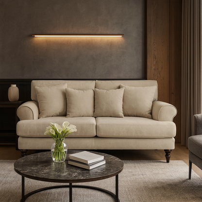 Aspen Sofa Beige 2 Seater