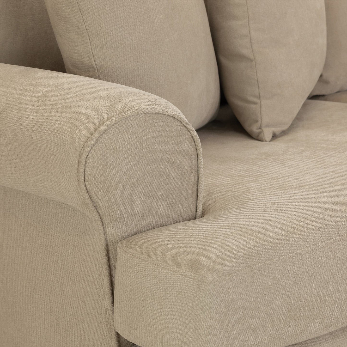 Aspen Sofa Beige 4 Seater