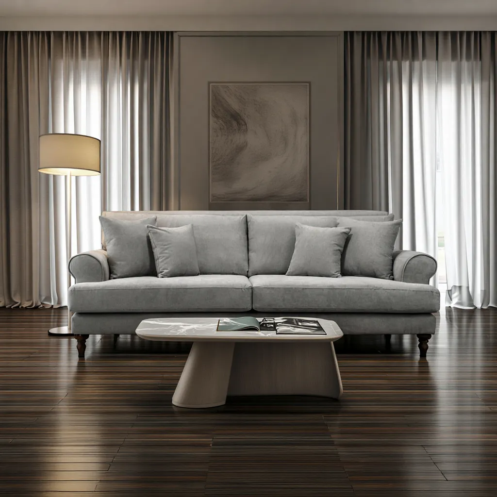 Aspen Sofa Grey 4 Seater