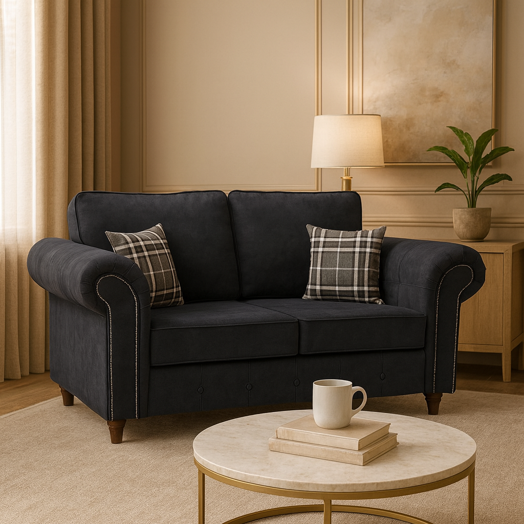 Atlanta Sofa Charcoal 2 Seater