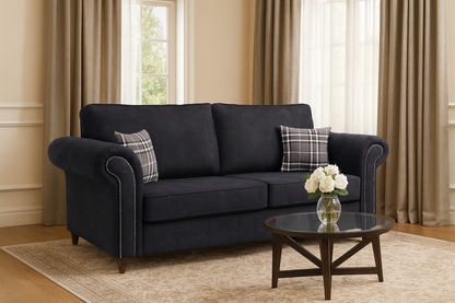 Atlanta Sofa Charcoal 3 Seater