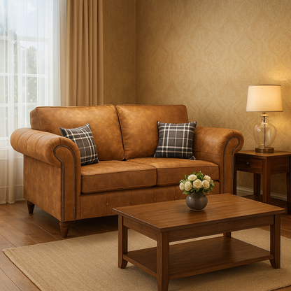 Atlanta Sofa Tan 2 Seater