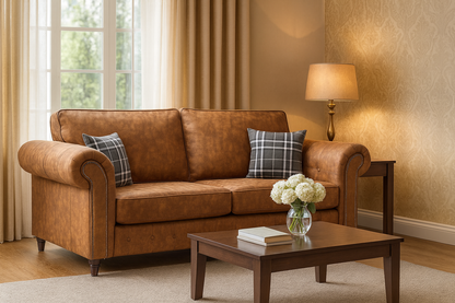 Atlanta Sofa Tan 3 Seater