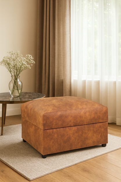 Atlanta Sofa Tan Footstool