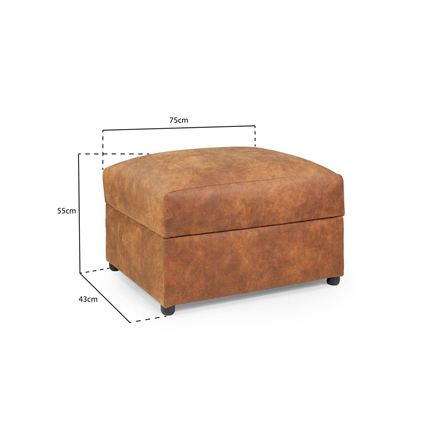 Atlanta Sofa Tan Footstool