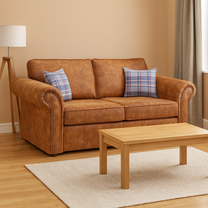 Atlanta Sofabed Tan 2 Seater