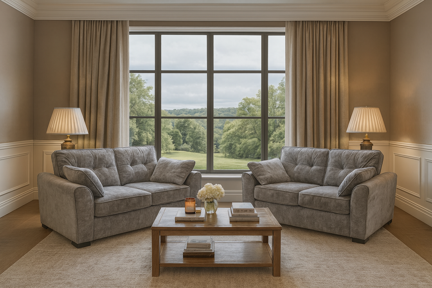 Atlas Sofa Grey 3+2 Set