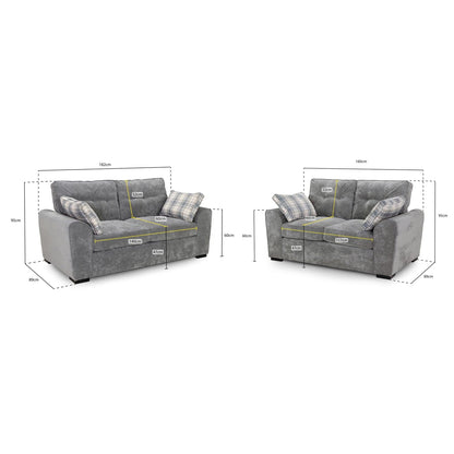 Atlas Sofa Grey 3+2 Set