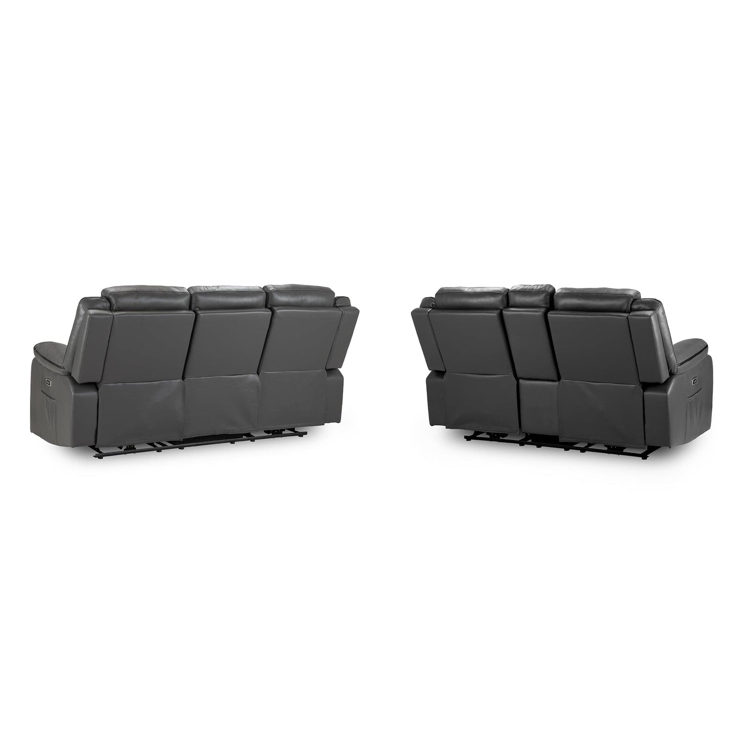 Dexter Electric Recliner Sofa Grey 3+2 Set