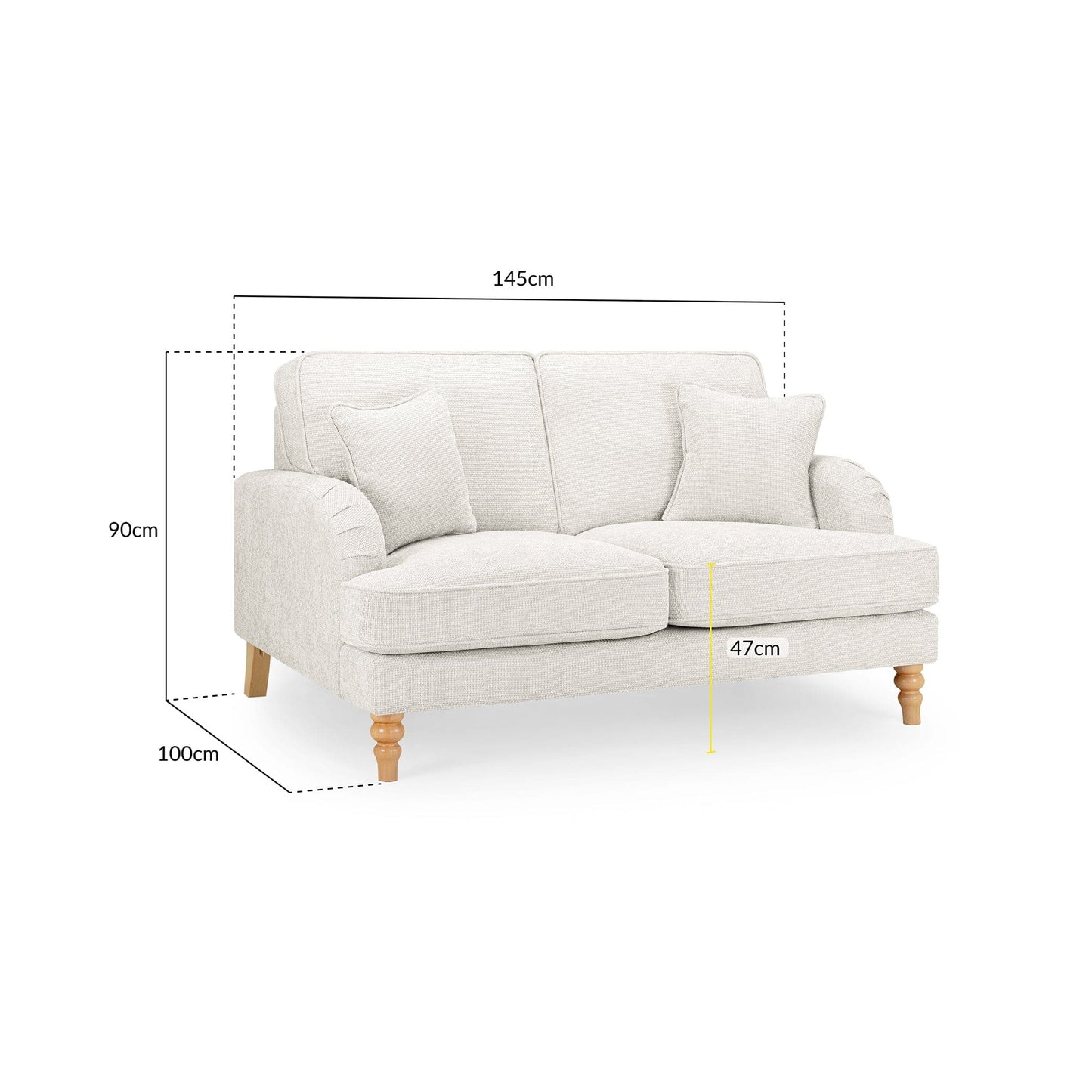 Banks Sofa Cream 2 Seater