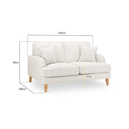 Banks Sofa Cream 2 Seater