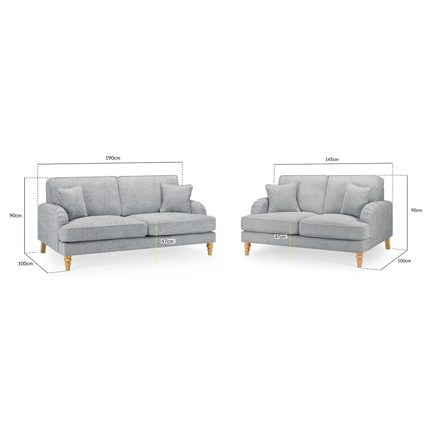 Banks Sofa Slate 3+2 Set