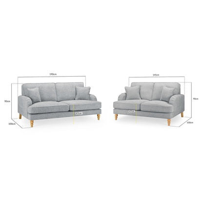 Banks Sofa Slate 3+2 Set