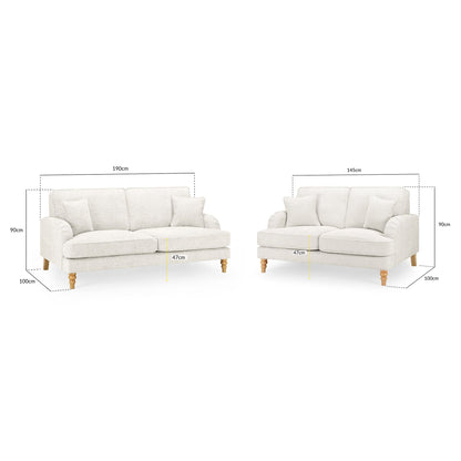 Banks Sofa Cream 3+2 Set