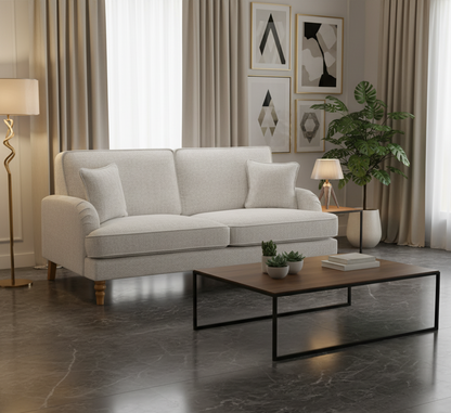 Banks Sofa Cream 3 Seater