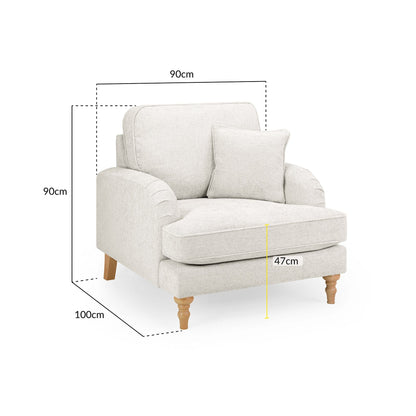 Banks Sofa Cream Armchair